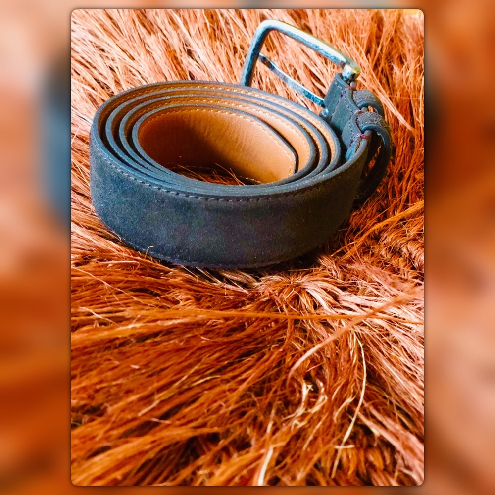 Barney’s NY Dark Brown Suede Belt